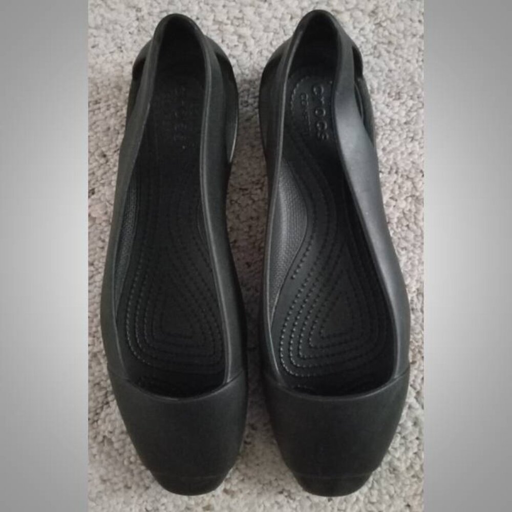 Crocs Sienna sandals flats size 9 women's black - Picture 5 of 8